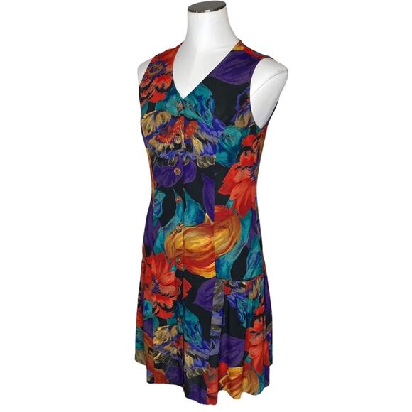 Carole Little Vintage Drop Waist Button Down Dress - Picture 4 of 9